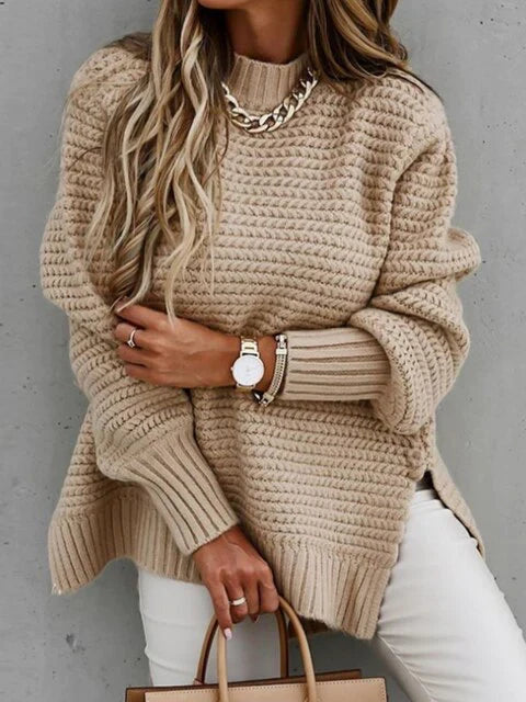 Caraleena | The new mid-height neckline Elegant jumper tops