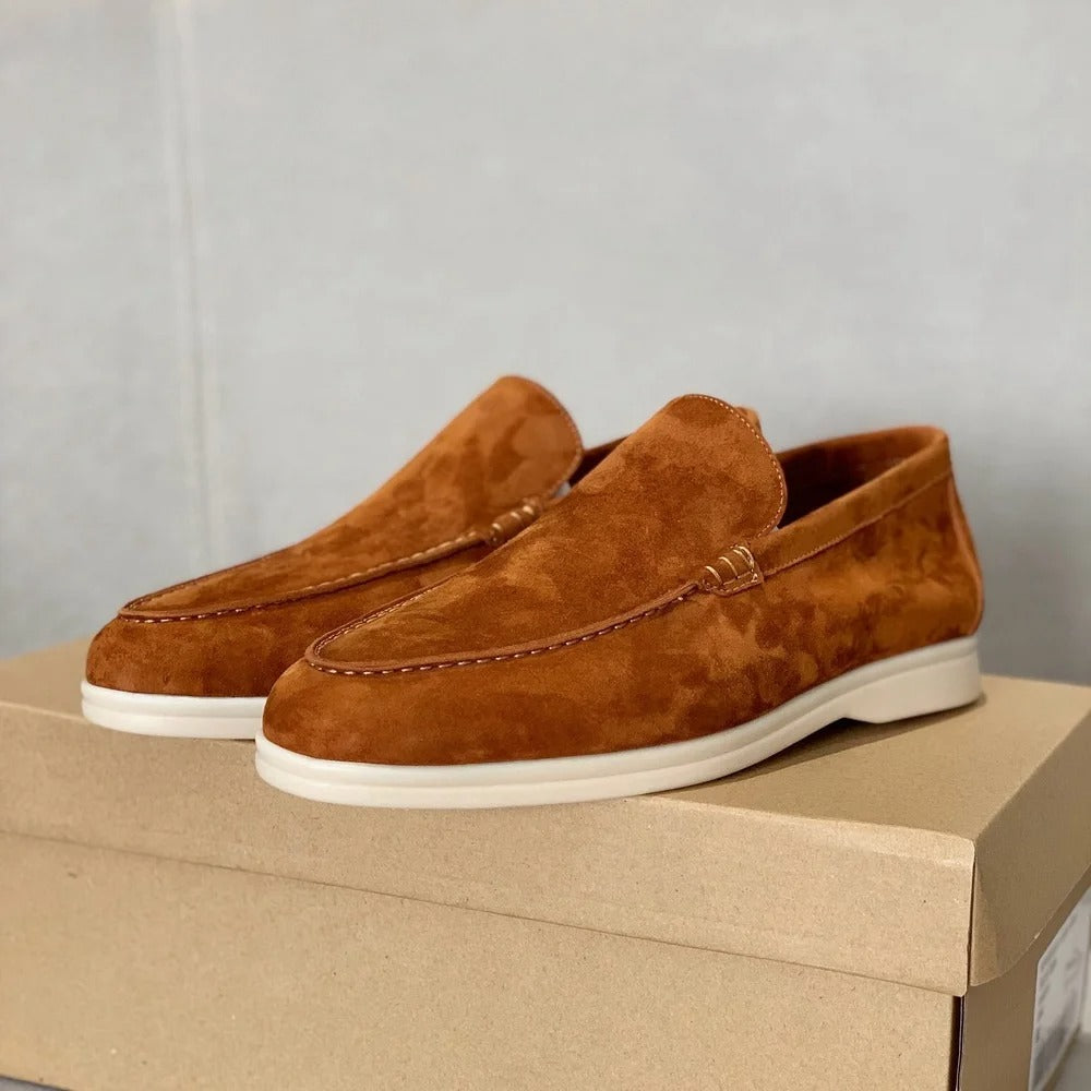 Tobias | Comfortable men's loafers made from suede leather