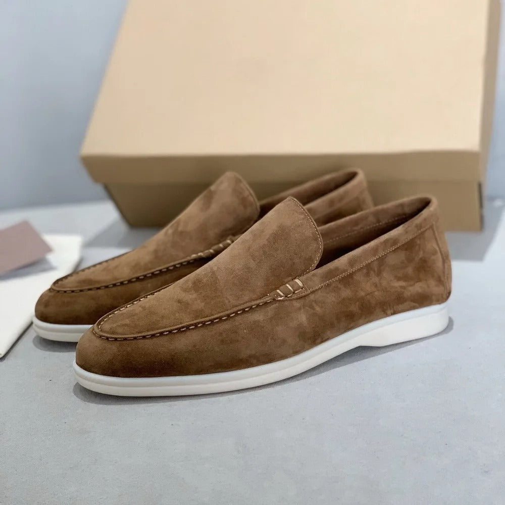 Tobias | Comfortable men's loafers made from suede leather