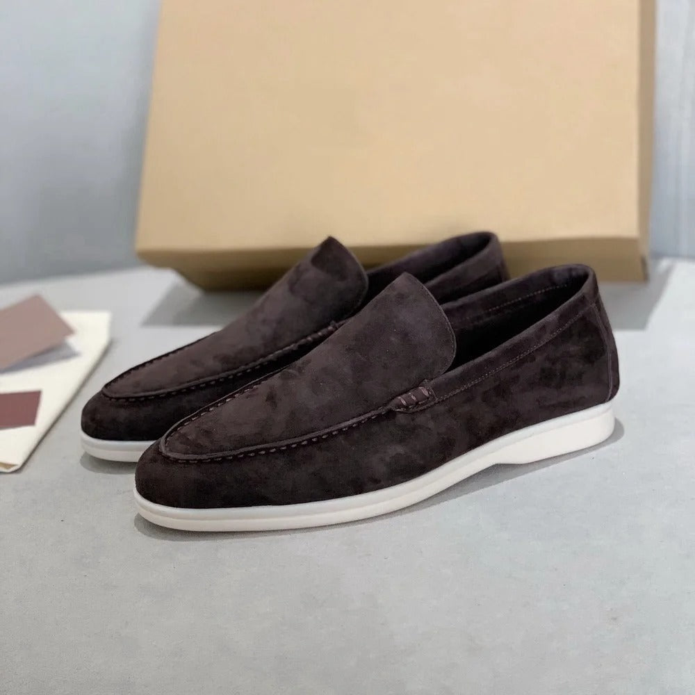 Tobias | Comfortable men's loafers made from suede leather