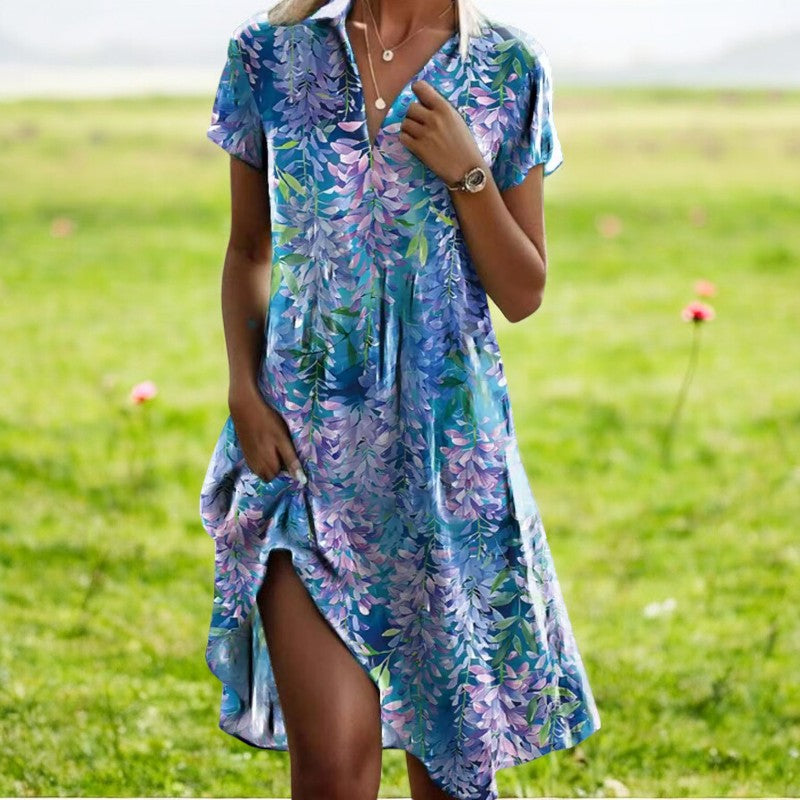 Katea | V-neck midi dress